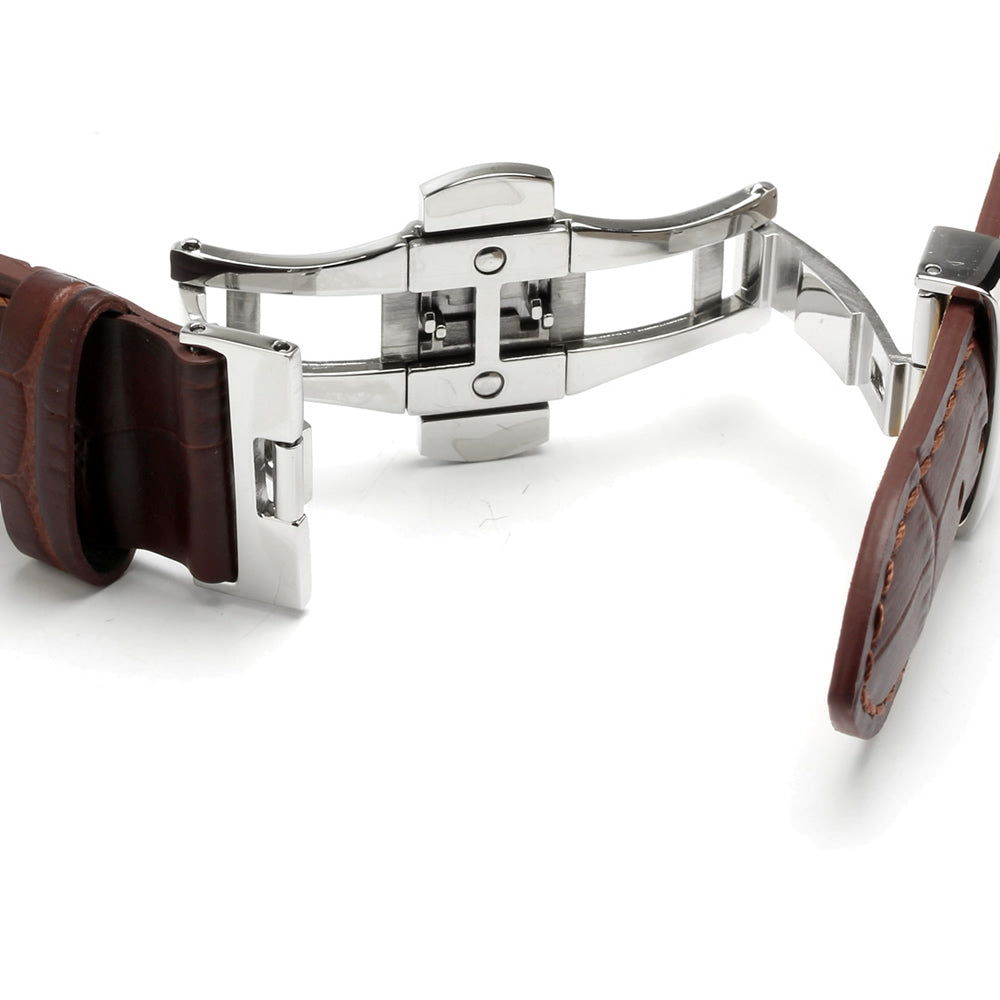 KNIS Leather Strap D-Buckle 20mm Brown