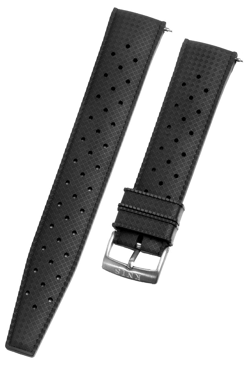 KNIS 替えベルト FKMラバーベルト ストラップ 20mm ブラック