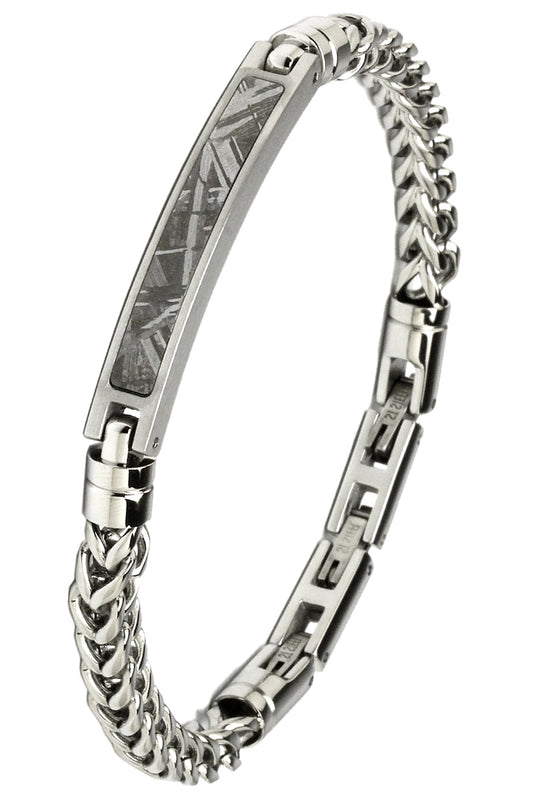 KNIS Meteorite Bracelet Stainless Steel Silver KN-BRC001-SV