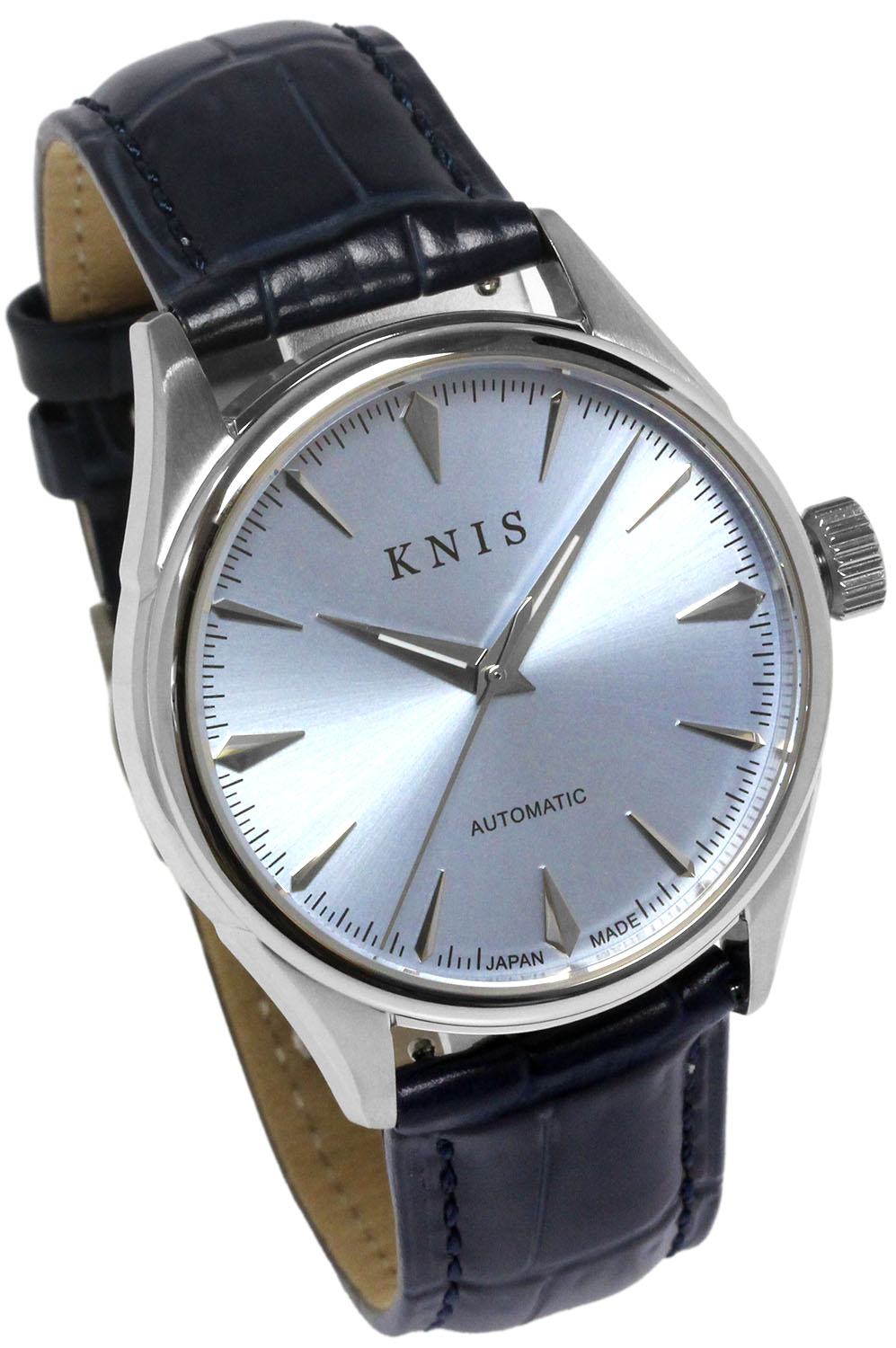 KNIS Automatic Sunray Dial Ice Blue Leather KN001-IBLBLLE
