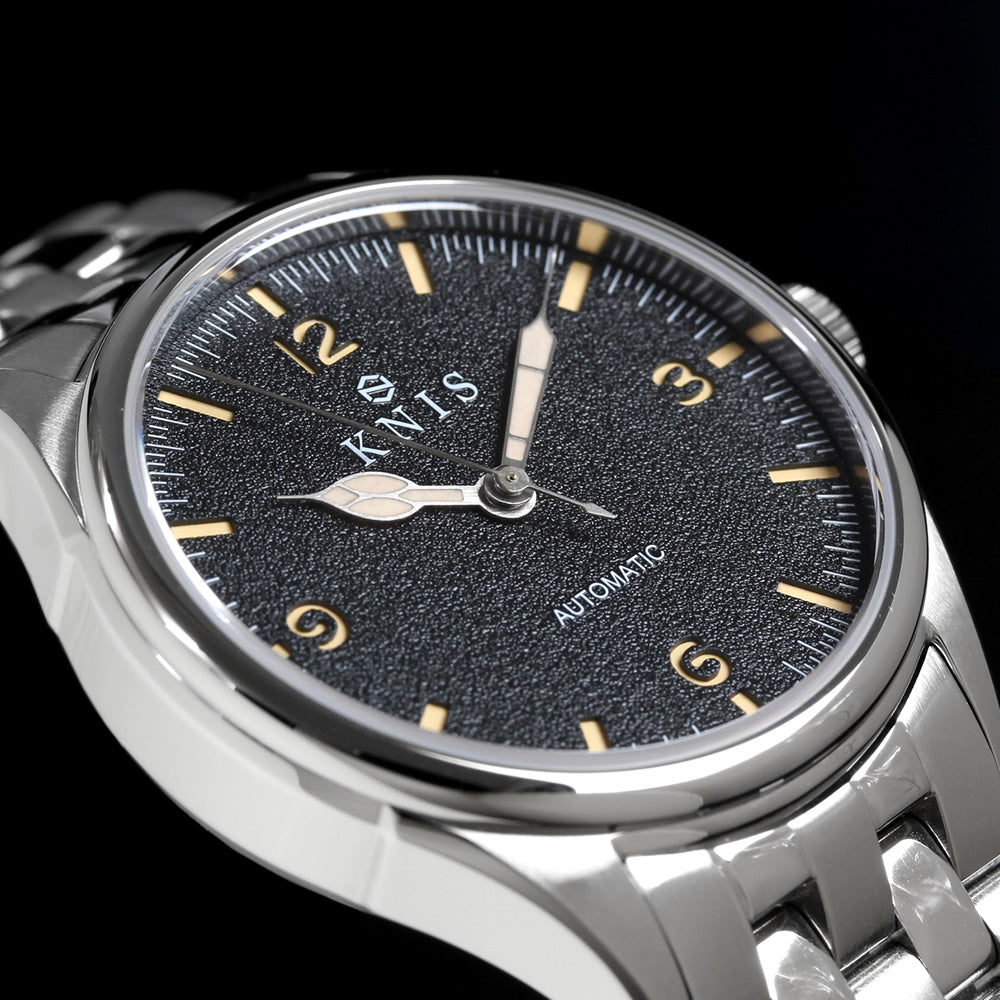 KNIS Automatic Retro Modern Super Luminova Black KN002-BK