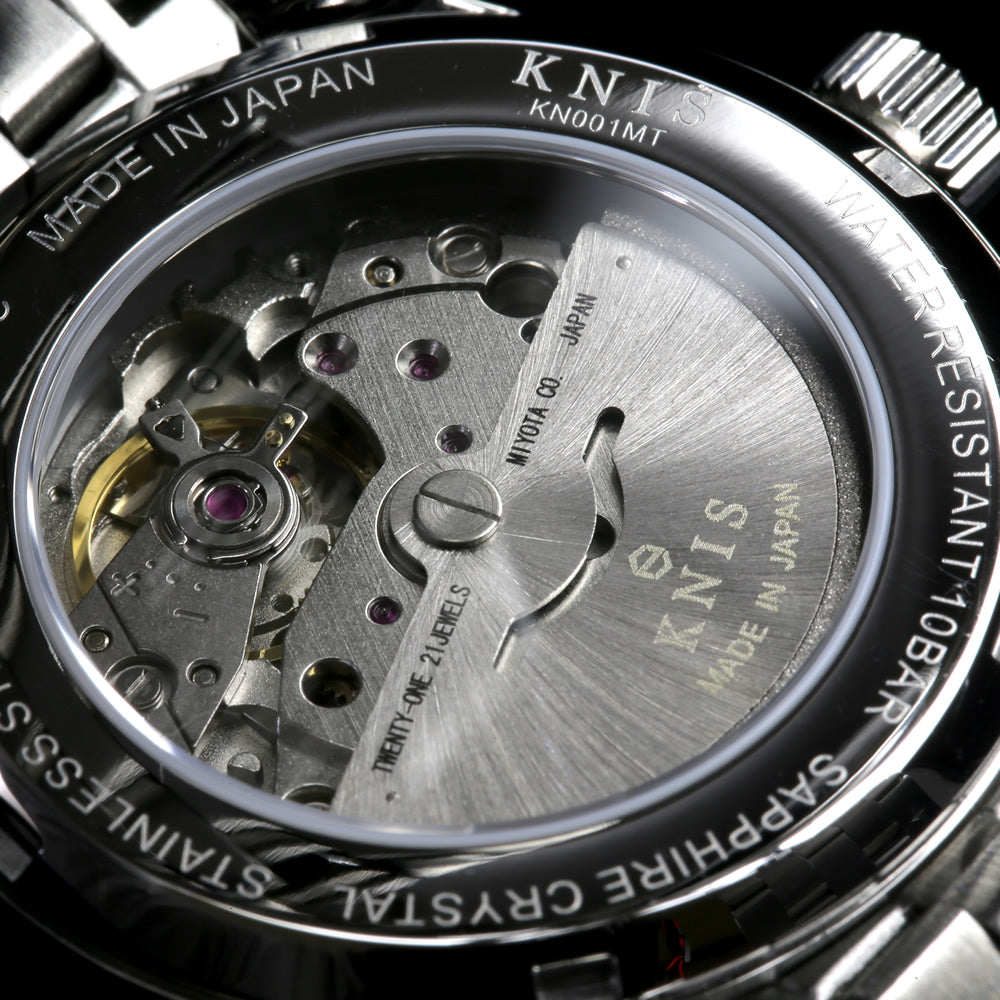 KNIS Automatic Sunray Dial Ice Blue Leather KN001-IBLBLLE