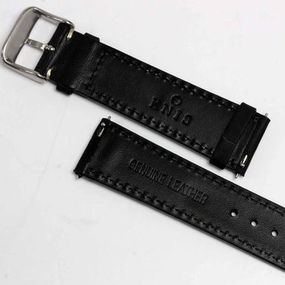 KNIS 替えベルト 本牛革 イタリアンレザーベルト ストラップ 20mm ネイビー