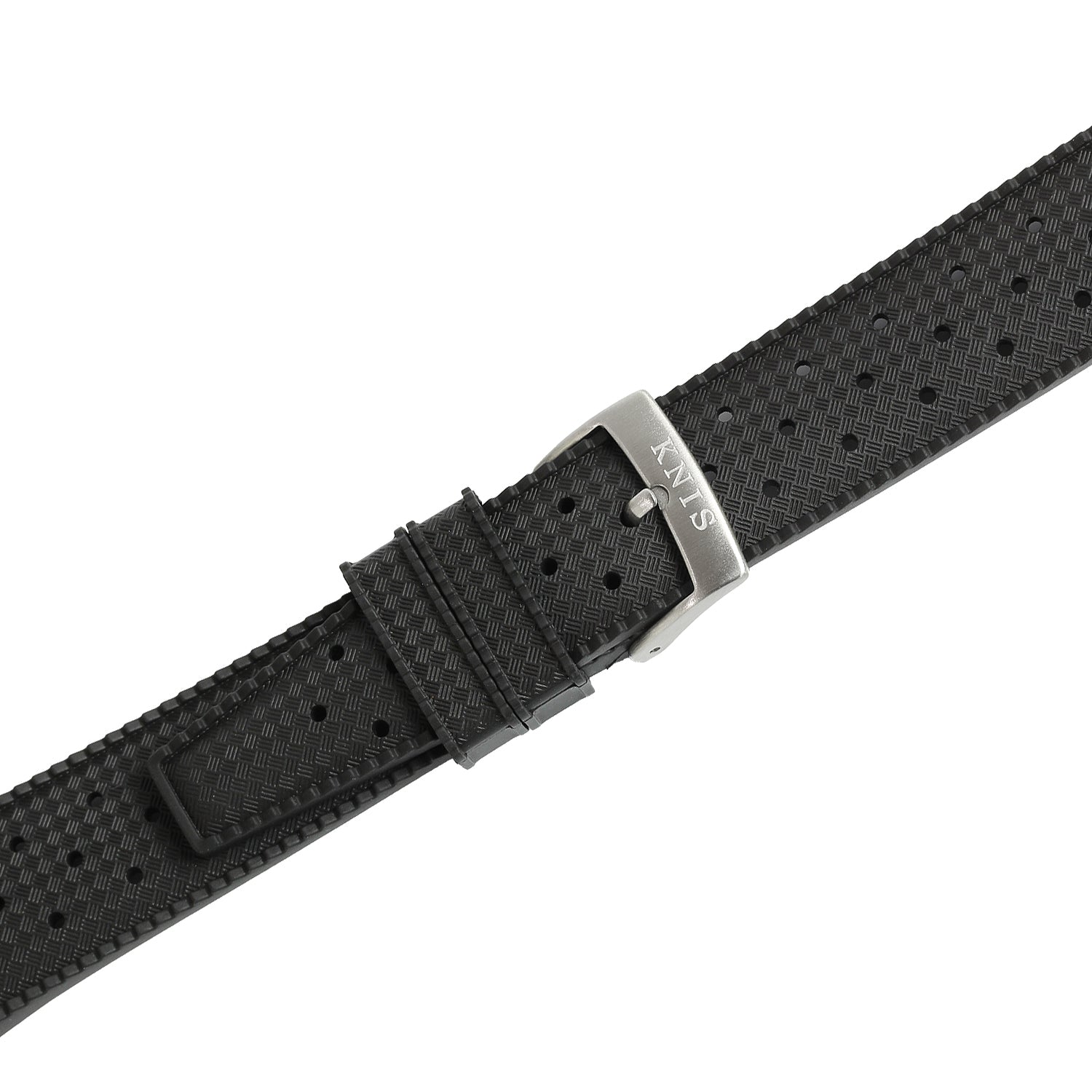 KNIS 替えベルト FKMラバーベルト ストラップ 20mm ブラック