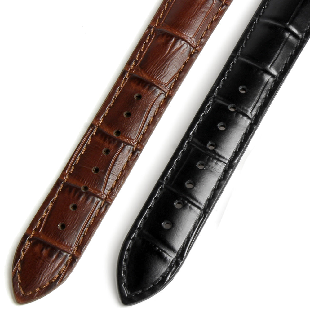 KNIS 18mm Leather Strap – Brown