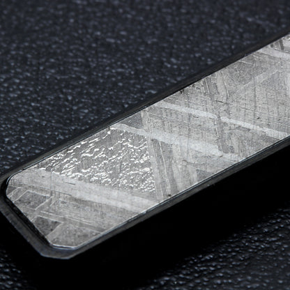 KNIS Meteorite Necklace Stainless Steel Plate Black KN-NC002-BK