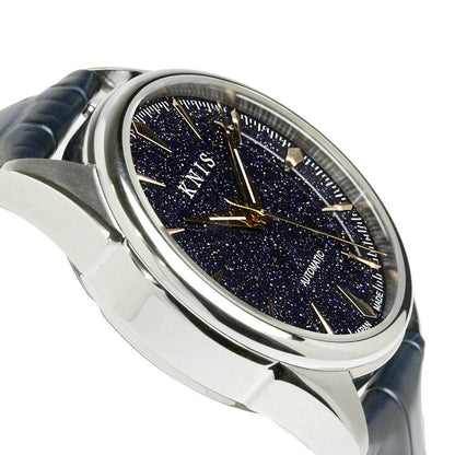 KNIS Aventurine Dial Automatic Made in Japan Rose Gold / Blue Leather Strap KN001-AVRGBLLE