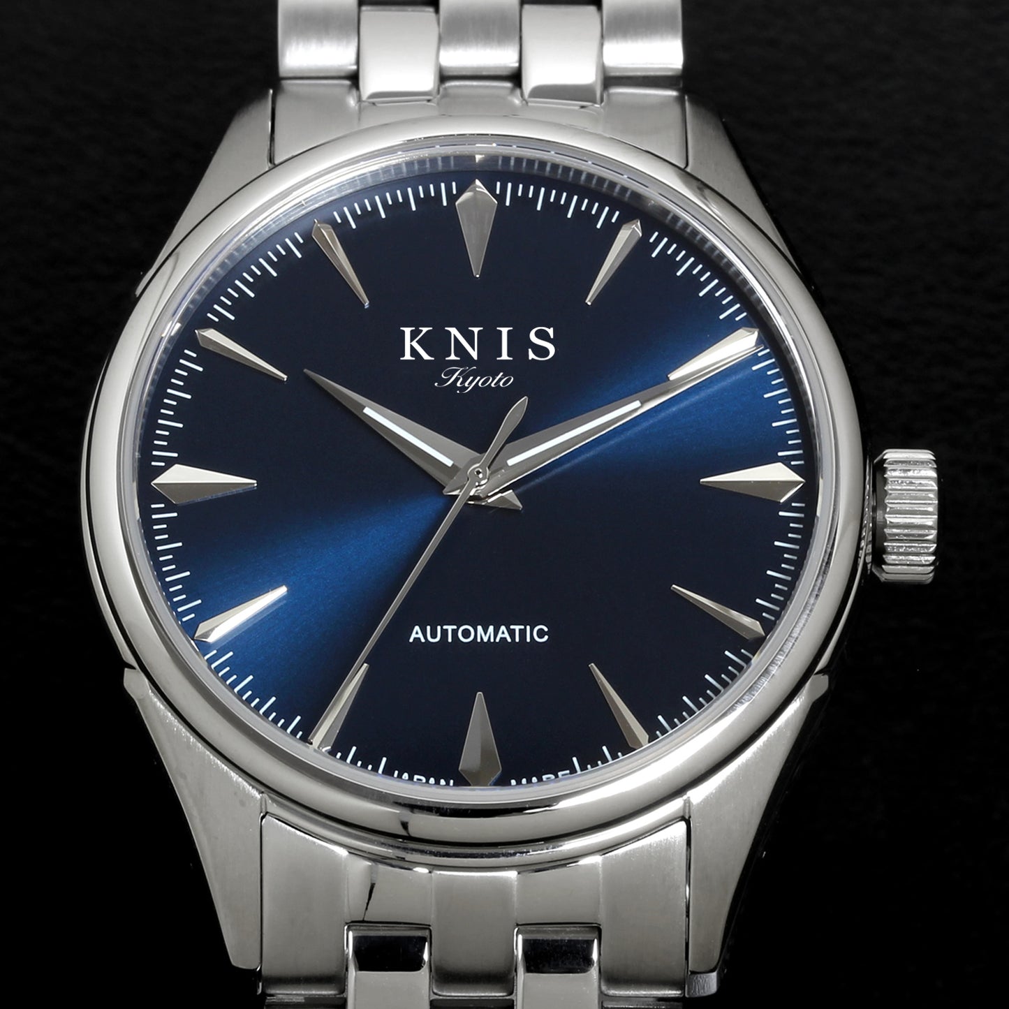 KNIS 自動巻き サンレイダイアル ディープブルー KN001-BL