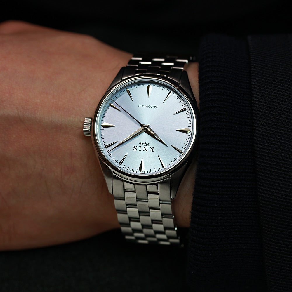 KNIS 自動巻き サンレイダイアル アイスブルー KN001-IBL