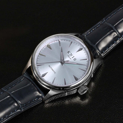 KNIS Automatic Sunray Dial Ice Blue Leather KN001-IBLBLLE 
