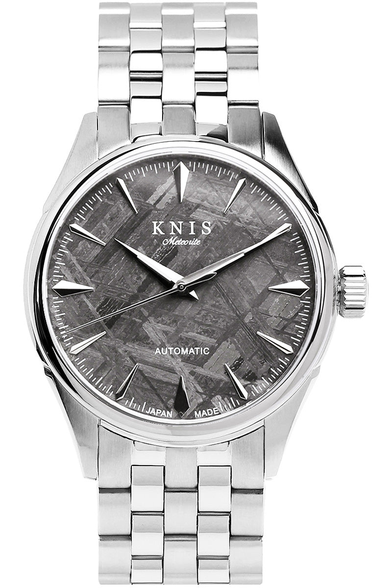 KNIS Meteorite Made in Japan Automatic Watch Men's Silver KN001-MT 