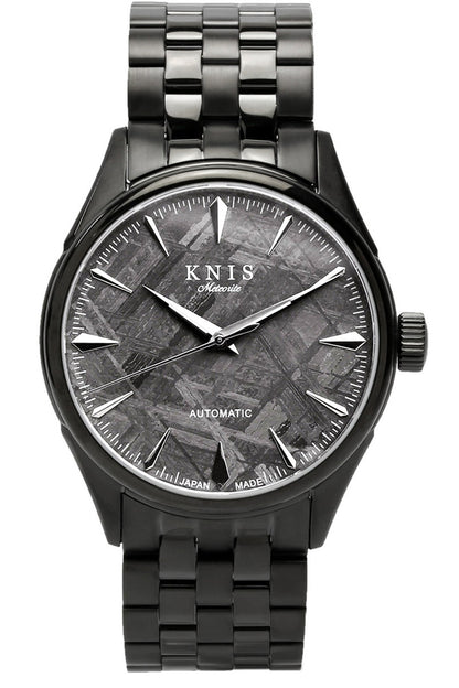 KNIS Meteorite Made in Japan Automatic Watch Men's Black KN001-MTBK 
