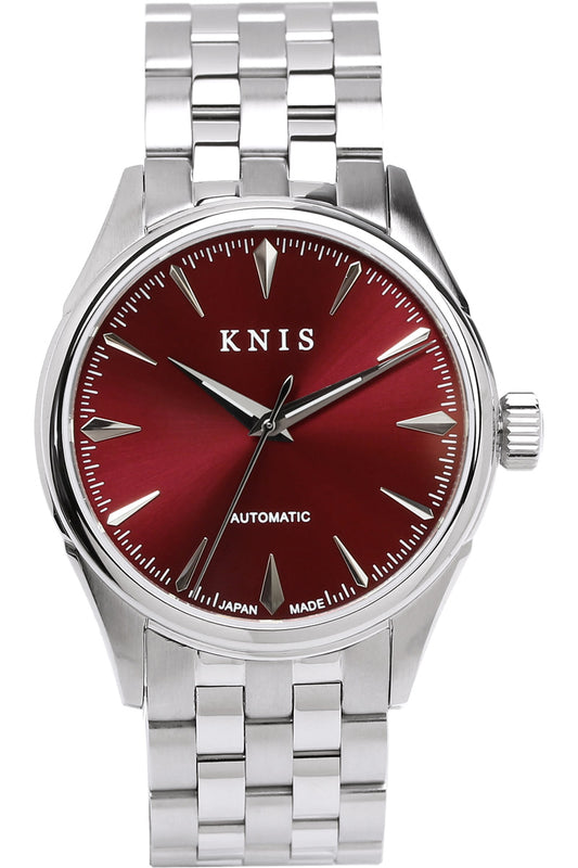 KNIS Automatic Sunray Dial Wine Red KN001-RD 