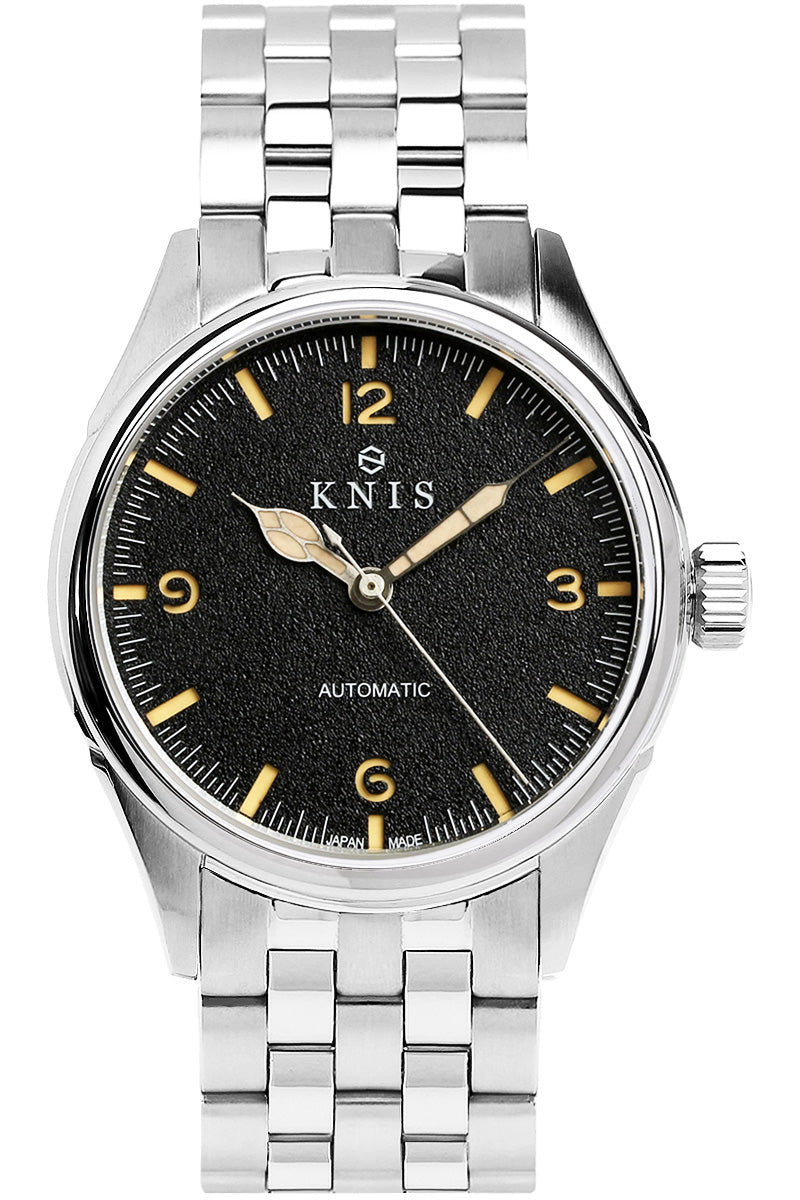 KNIS Automatic Retro Modern Super Luminova Black KN002-BK 