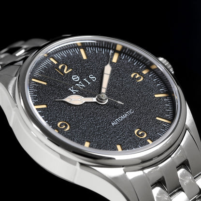 KNIS 腕時計 自動巻き レトロモダン スーパールミノバ ブラック KN002-BK