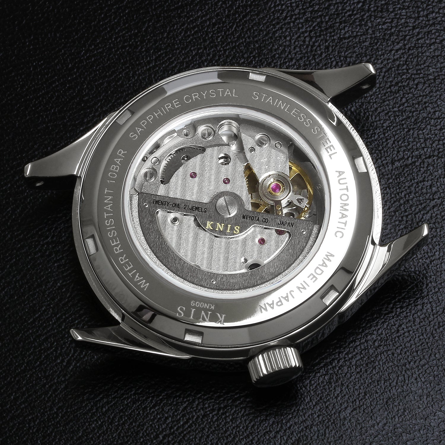 KNIS KODOU 自動巻き 日本製 スモールセコンド レザー シャンパン