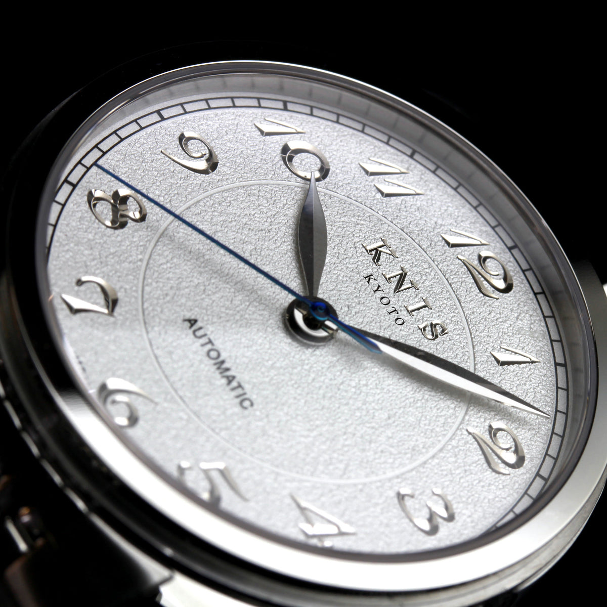 KNIS KOKU Automatic Breguet Numerals White / Engraved Dial Stainless Steel Bracelet (KN005-BGWHRC)