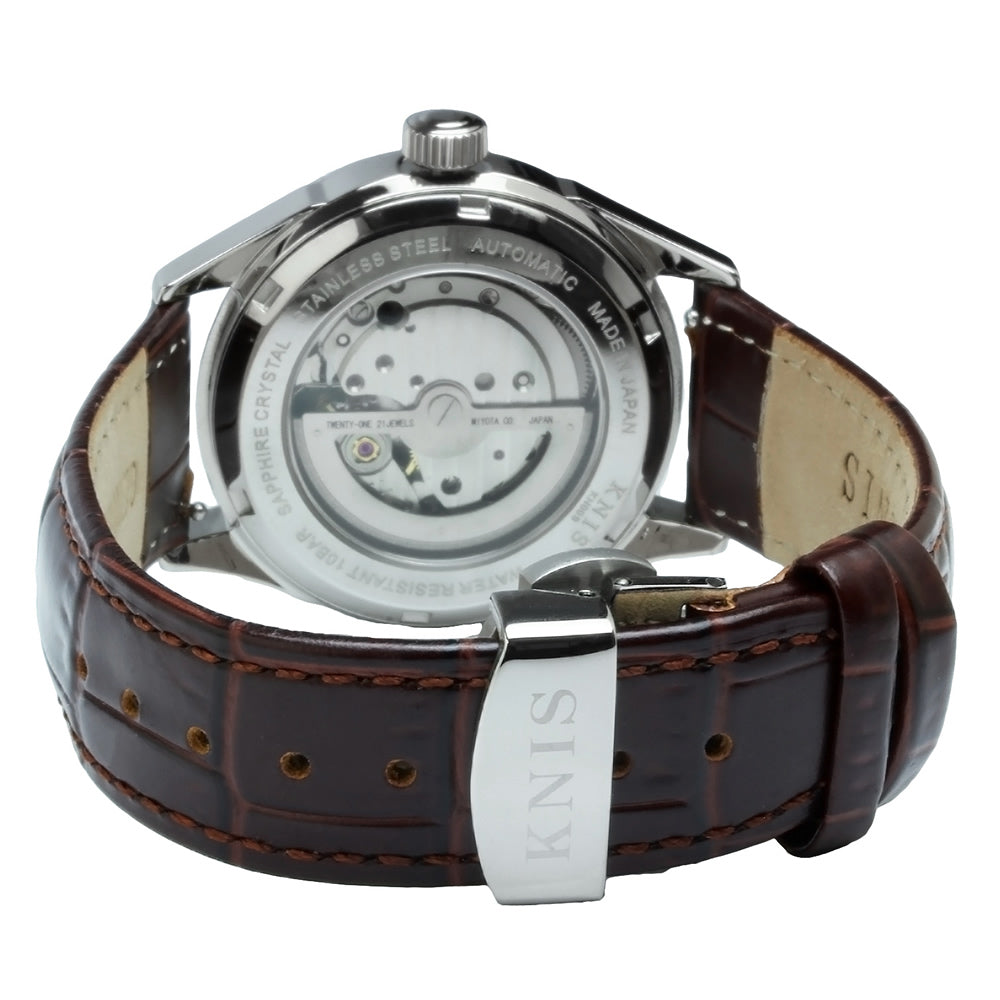 KNIS KODOU Small Seconds Automatic – Brown / Brown Leather Strap (KN009-BRBRLE)