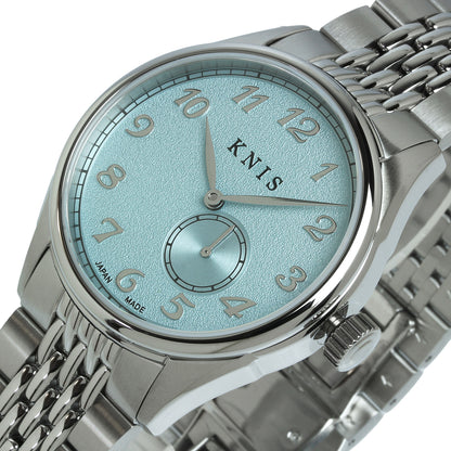 KNIS KODOU Small Seconds Automatic – Ice Blue / Stainless Steel Bracelet (KN009-IBLRC)