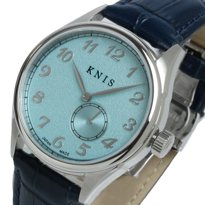 KNIS KODOU Small Seconds Automatic – Ice Blue / Blue Leather Strap (KN009-IBLBLLE)