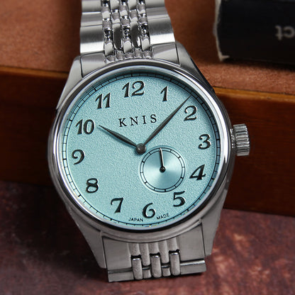 KNIS KODOU Small Seconds Automatic – Ice Blue / Stainless Steel Bracelet (KN009-IBLRC)