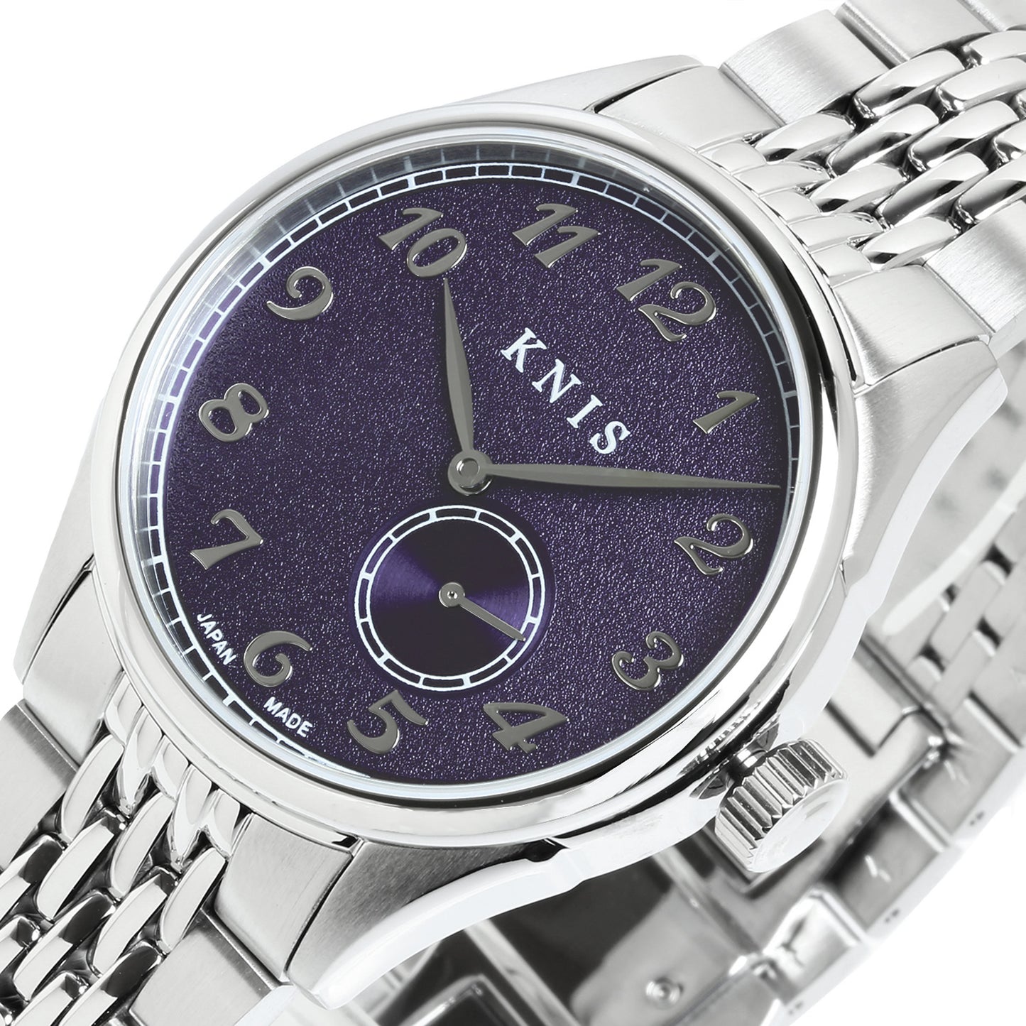 KNIS KODOU Small Seconds Automatic – Purple / Stainless Steel Bracelet (KN009-PPRC)