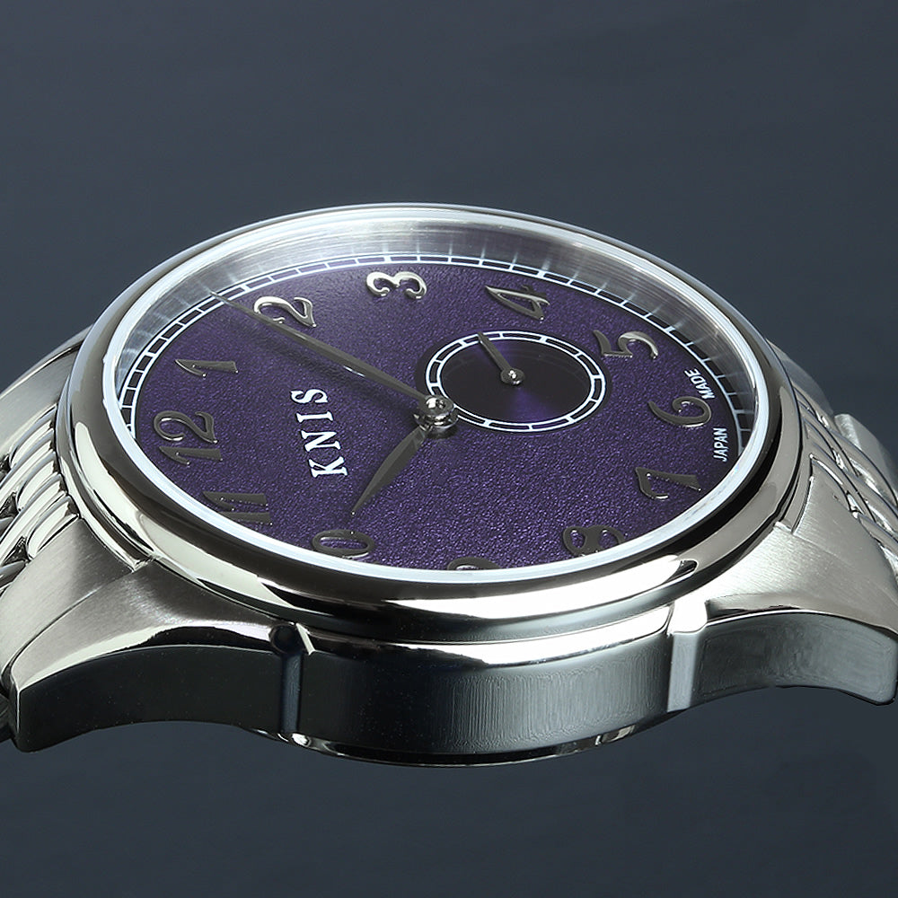 KNIS KODOU Small Seconds Automatic – Purple / Stainless Steel Bracelet (KN009-PPRC)