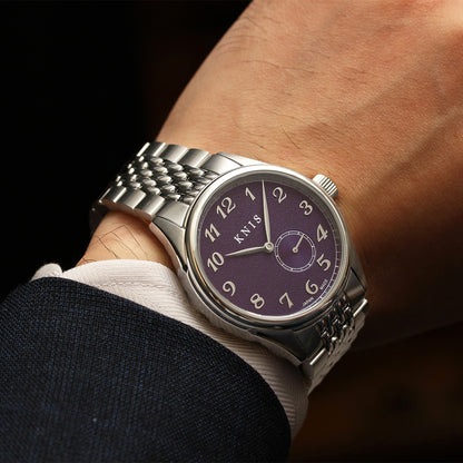KNIS KODOU Small Seconds Automatic – Purple / Stainless Steel Bracelet (KN009-PPRC)