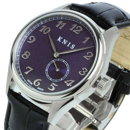 KNIS KODOU 自動巻き 日本製 スモールセコンド レザー パープル 京紫 KN009-PPBKLE