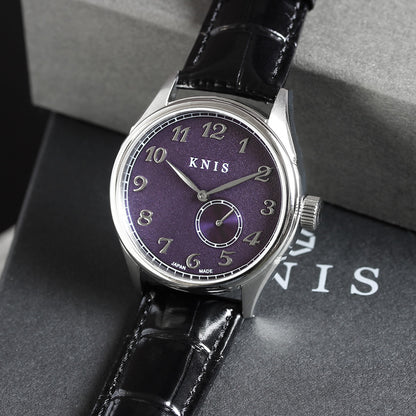 KNIS KODOU 自動巻き 日本製 スモールセコンド レザー パープル 京紫 KN009-PPBKLE