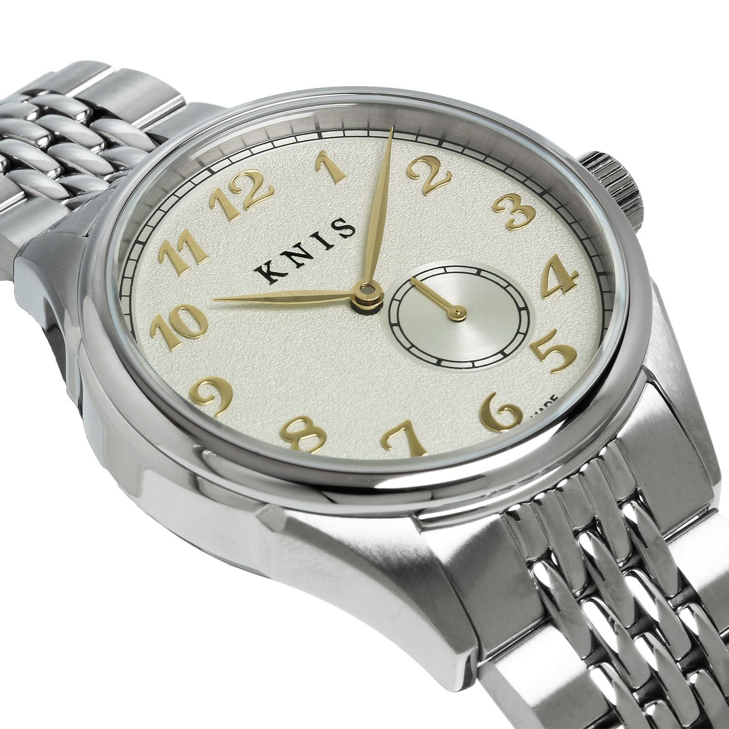 KNIS KODOU Small Seconds Automatic – Champagne Gray / Stainless Steel Bracelet (KN009-SGYRC)