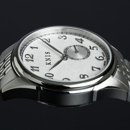 KNIS KODOU 自動巻き 日本製 スモールセコンド ライスブレスレット ホワイト 雪肌 KN009-WHRC