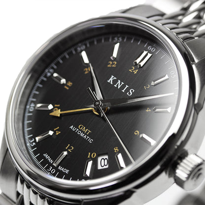 KNIS Classic GMT Automatic Silver / Rice Beads Bracelet (KN008-SVRC)
