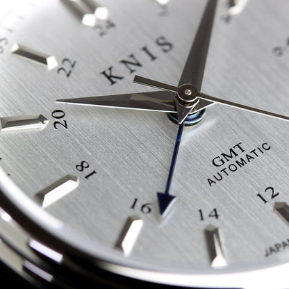 KNIS Classic GMT Automatic Silver / Rice Beads Bracelet (KN008-SVRC)