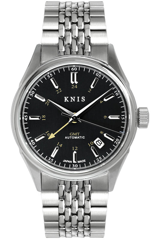 KNIS Classic GMT Automatic Silver / Rice Beads Bracelet (KN008-SVRC)
