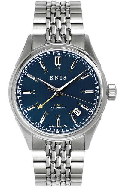 KNIS Classic GMT Automatic Silver / Rice Beads Bracelet (KN008-SVRC)