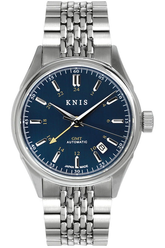 KNIS Classic GMT Automatic Silver / Rice Beads Bracelet (KN008-SVRC)