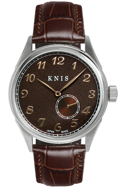 KNIS KODOU Small Seconds Automatic – Brown / Brown Leather Strap (KN009-BRBRLE)