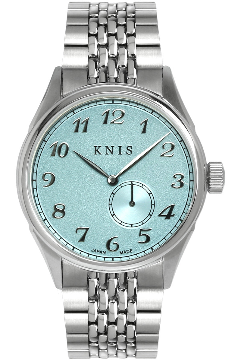 KNIS KODOU Small Seconds Automatic – Ice Blue / Stainless Steel Bracelet (KN009-IBLRC)