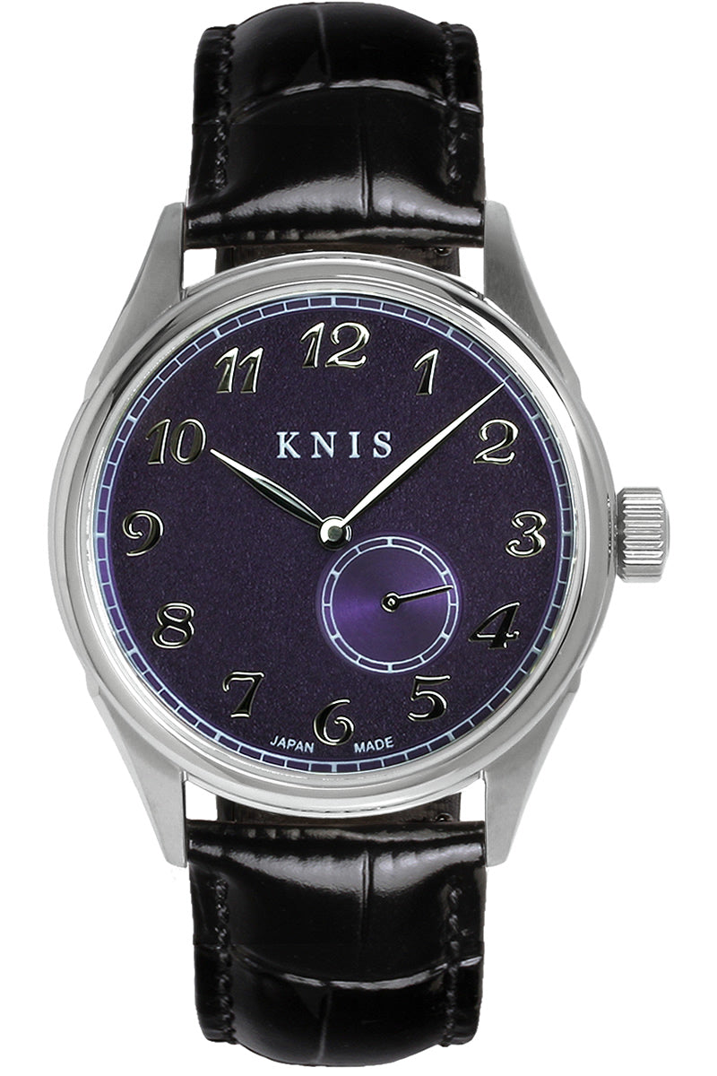KNIS KODOU 自動巻き 日本製 スモールセコンド レザー パープル 京紫 KN009-PPBKLE