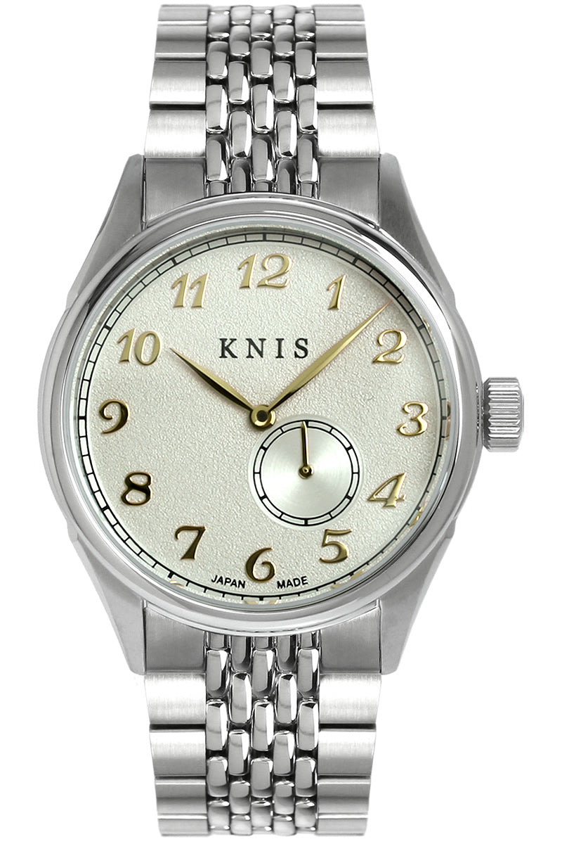 KNIS KODOU Small Seconds Automatic – Champagne Gray / Stainless Steel Bracelet (KN009-SGYRC)