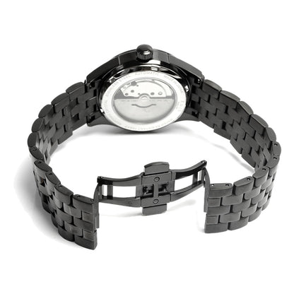 KNIS メテオライト 隕石 日本製 自動巻き 腕時計 メンズ ブラック KN001-MTBK